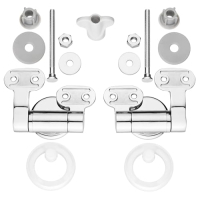 Cornat TEC364980 acrylic clamp toilet seat with soft-close mechanism