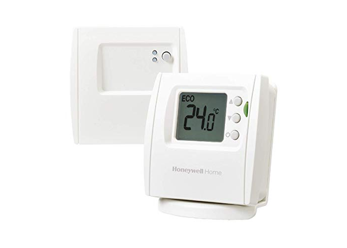 Honeywell Home wireless wall thermostat with easy-to-read LED display, energy-saving, white Honeywell Home wireless wall thermostat with easy-to-read LED display, energy-saving, white