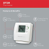 Honeywell Home wireless wall thermostat with easy-to-read LED display, energy-saving, white