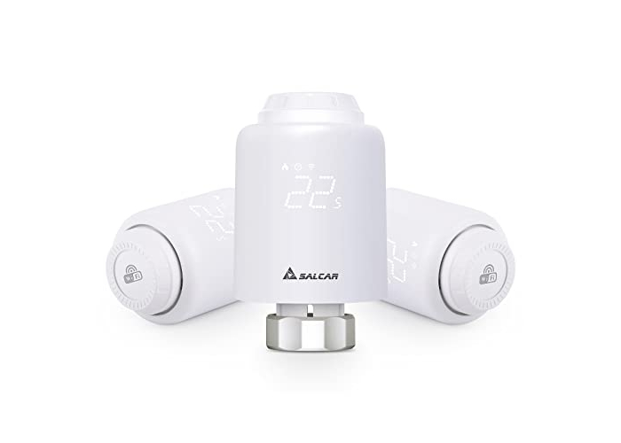 SALCAR WLAN Smart Heizkörperthermostat, programmierbar, kompatibel mit Alexa und Google Assistant, 3er Set SALCAR WLAN Smart Heizkörperthermostat, programmierbar, kompatibel mit Alexa und Google Assistant, 3er Set