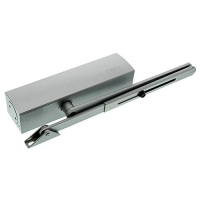 Cierrapuertas Burg-Wächter TS 1500 S SB (pequeño, ancho 110 cm, peso de la puerta hasta 130 kg), plateado