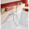 Villeroy & Boch Universal Duschhalter, Wandmontage, Messing, rund, verchromt