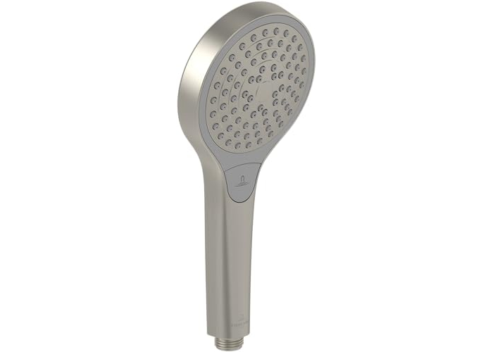 Villeroy & Boch Verve shower head, 3 spray modes, anti-return valve, matt nickel Villeroy & Boch Verve shower head, 3 spray modes, anti-return valve, matt nickel