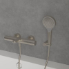 Villeroy & Boch Verve shower head, 3 spray modes, anti-return valve, matt nickel