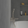 Villeroy & Boch Verve shower head, 3 spray modes, anti-return valve, matt nickel