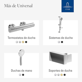 Villeroy & Boch Universal Showers – Regenbrause mit Thermostat, 3 Strahlarten, Chrom