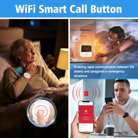WiFi panic button for seniors by ChunHee – Wireless & Reliable