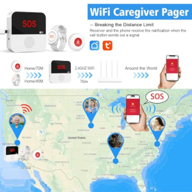 WiFi panic button for seniors by ChunHee – Wireless & Reliable