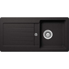 Schock kitchen sink 86 x 43.5 cm Typos D-100S Nero - CRISTALITE granite sink from 45 cm base cabinet width