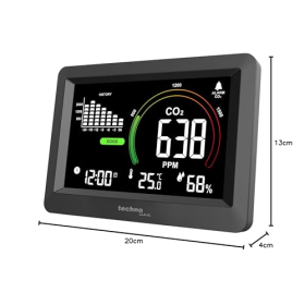 Вимірювач CO₂ Technoline WL 1028, монітор якості повітря 