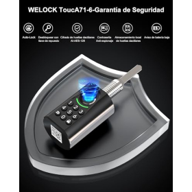 Розумний дверний замок WELOCK U71 з відбитком пальця, RFID та додатком, WiFi, IP65