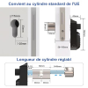 Serrure connectée biométrique RUILON U81 à code, RFID and empreinte digital