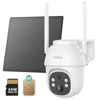 BOIFUN 4G Solar Outdoor Camera 2K PTZ with Night Vision & Audio