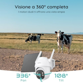 BOIFUN 4G Solar Outdoor Camera 2K PTZ with Night Vision & Audio