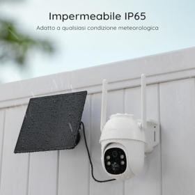 BOIFUN 4G Solar Outdoor Camera 2K PTZ with Night Vision & Audio