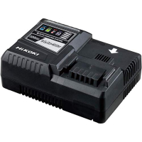 HiKOKI Ladegerät UC36YSL, 36V/18V, Schnellladung, USB, Multivolt, Schiebeakku