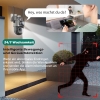 GUOANVISION Outdoor Surveillance, 6MP Dual Lens Surveillance Camera, IP66 Outdoor Security Camera with Automatic Tracking, Night Vision, 24/7 Outdoor Camera