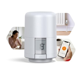 Hive UK7004240 Válvula termostática inteligente para radiador (TRV), compatible con smartphone, color blanco