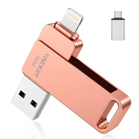 Vackiit 256GB USB Stick für iPhone, USB C, Lightning, iOS