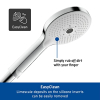 Duravit Universal Handbrause 120 mm, 3 Strahlarten Rain Pulse Mono, Chrom Weiß