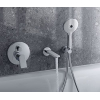 Duravit Universal Handbrause 120 mm, 3 Strahlarten Rain Pulse Mono, Chrom Weiß