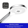 Duravit universal shower head – 3 jet types, water saving function, round shape