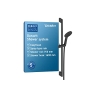 Duravit Universal Shower System Rain, height-adjustable, matte black