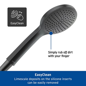 Duravit Universal Shower System Rain, height-adjustable, matte black