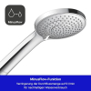 Duravit Universal Shower Set with 3 Spray Patterns – Water Saving, Chrome