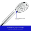 Duravit Universal Shower Set with 3 Spray Patterns – Water Saving, Chrome
