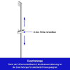 Duravit Universal Shower Set with 3 Spray Patterns – Water Saving, Chrome