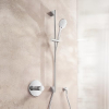 Duravit Universal Shower Set with 3 Spray Patterns – Water Saving, Chrome