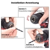 Cordless drill driver 12V - 77 accessories, 28 Nm, 2 gears, with battery