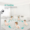 Baby monitor with 5.5" 1080P camera, 5000mAh battery, night vision, two-way audio, 5x zoom