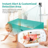 Baby monitor with 5.5" 1080P camera, 5000mAh battery, night vision, two-way audio, 5x zoom