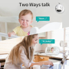 Baby monitor with 5.5" 1080P camera, 5000mAh battery, night vision, two-way audio, 5x zoom