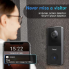 2K video doorbell with SD, Wi-Fi, battery, IP65, night vision & audio