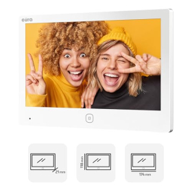 Видеодомофон EURA VDP с Wi-Fi, 7-дюймовым цветным монитором и RFID-меткой