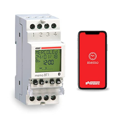 Цифровий астротаймер VEMER VE767600 MEMO BT1 з Bluetooth, 1 канал, на DIN-рейку