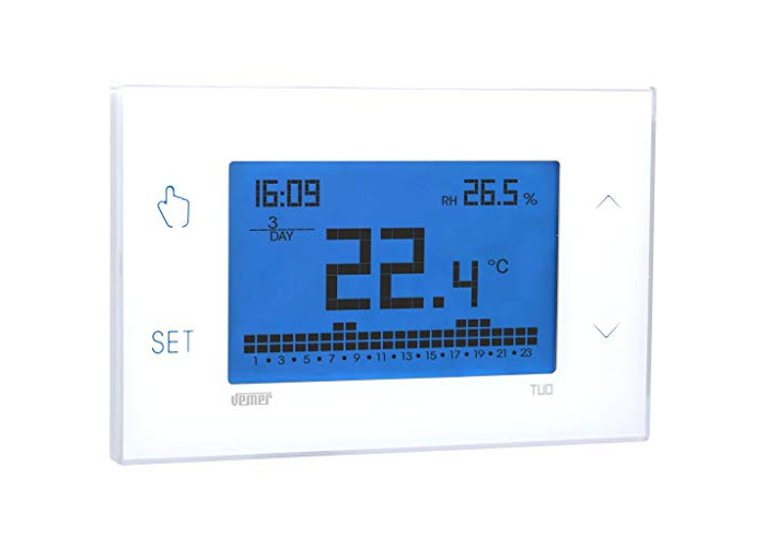 VEMER TUO VE771600 – Touchscreen Raumthermostat, 230V, Wandmontage VEMER TUO VE771600 – Touchscreen Raumthermostat, 230V, Wandmontage