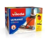 Vileda Ultramax Complete 2-in-1 Mop Set, Mop with Handle, Microfiber Cover and Bucket with Power Press, Limited Special Edition, Coral