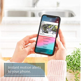 Cámara de vigilancia WiFi Arlo Essential para uso en interiores y exteriores, color blanco