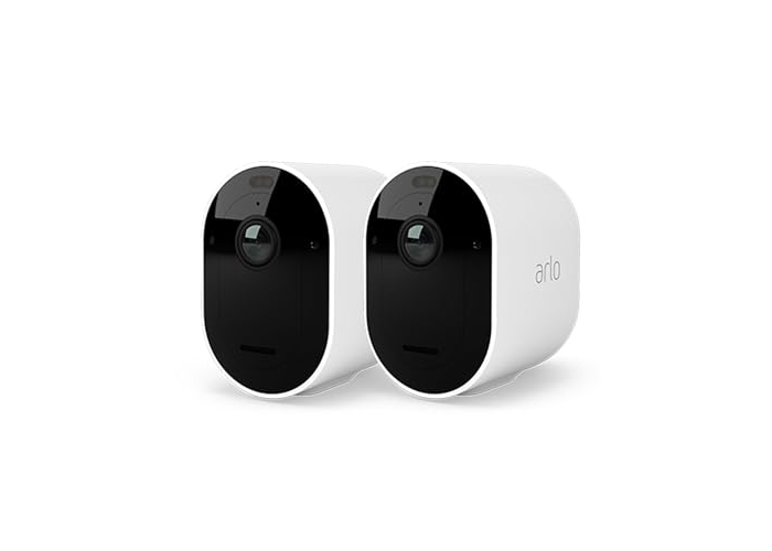 Arlo Pro 4 Spotlight WLAN Outdoor-Kamera 2er-Set, 2K, Farb-Nachtsicht, Bewegungsmelder, 2-Wege-Audio, kabellos Arlo Pro 4 Spotlight WLAN Outdoor-Kamera 2er-Set, 2K, Farb-Nachtsicht, Bewegungsmelder, 2-Wege-Audio, kabellos