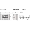 Vemer VN166500 Dafne – Eingebauter Chronothermostat mit Wochenprogrammierung und Batteriebetrieb, Weiß und Anthrazit