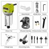 Fresadora DEWINNER de 710 W con 3 pinzas, fresadora profesional para madera con accesorios.