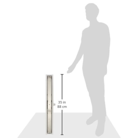 Vilstein© Duschrinne mit Geruchsblocker und Haarsieb / befliesbar / Größen zwischen 30 cm – 160 cm