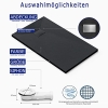 VILSTEIN shower tray 140x90 cm, stone look, non-slip, black