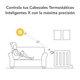 Беспроводной датчик температуры tado° X для умных термостатов, экономия энергии