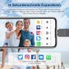 USB-накопитель для iPhone 256 ГБ, сертифицированный Apple Lightning, Vackiit USB C-накопитель USB 3.0 для фотографий, расширение памяти для iPad, iOS, OTG телефона Android, ПК