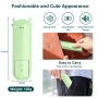 JOPHEK Portable Fan, USB Fan, Mini Fan, Small Portable Quiet Pocket Fan with Power Bank (Green)